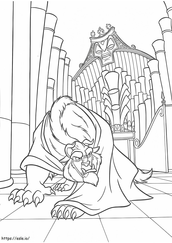 1560584510 Angry Monster A4 coloring page