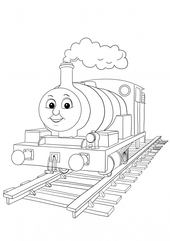 Percy from Thomas and friends coloring and printing for free