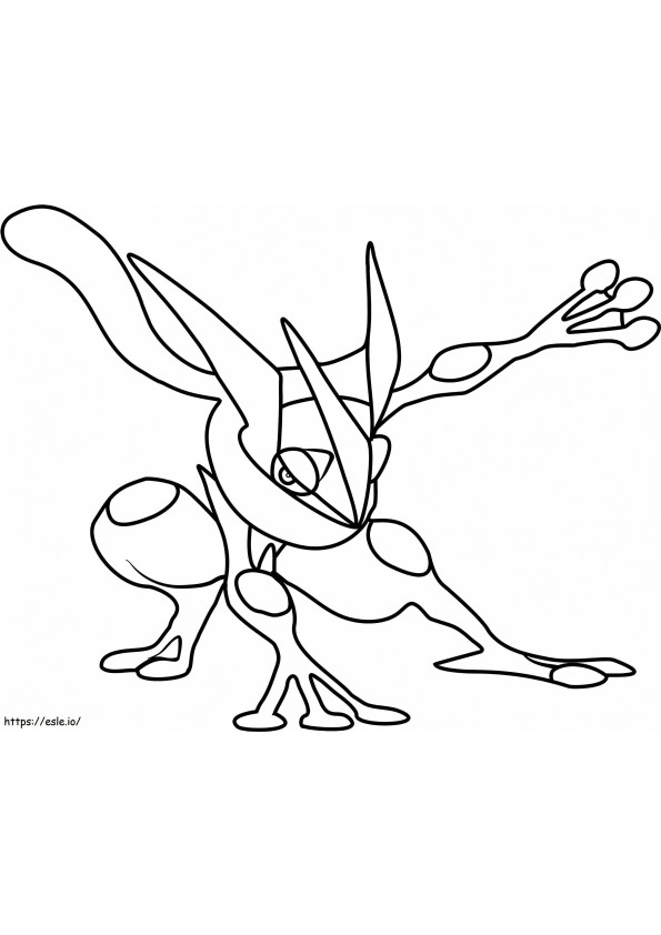 Mega Greninja Pokemon coloring page