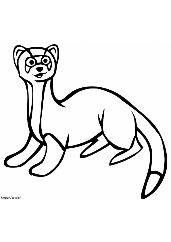 Ferret 6 coloring page