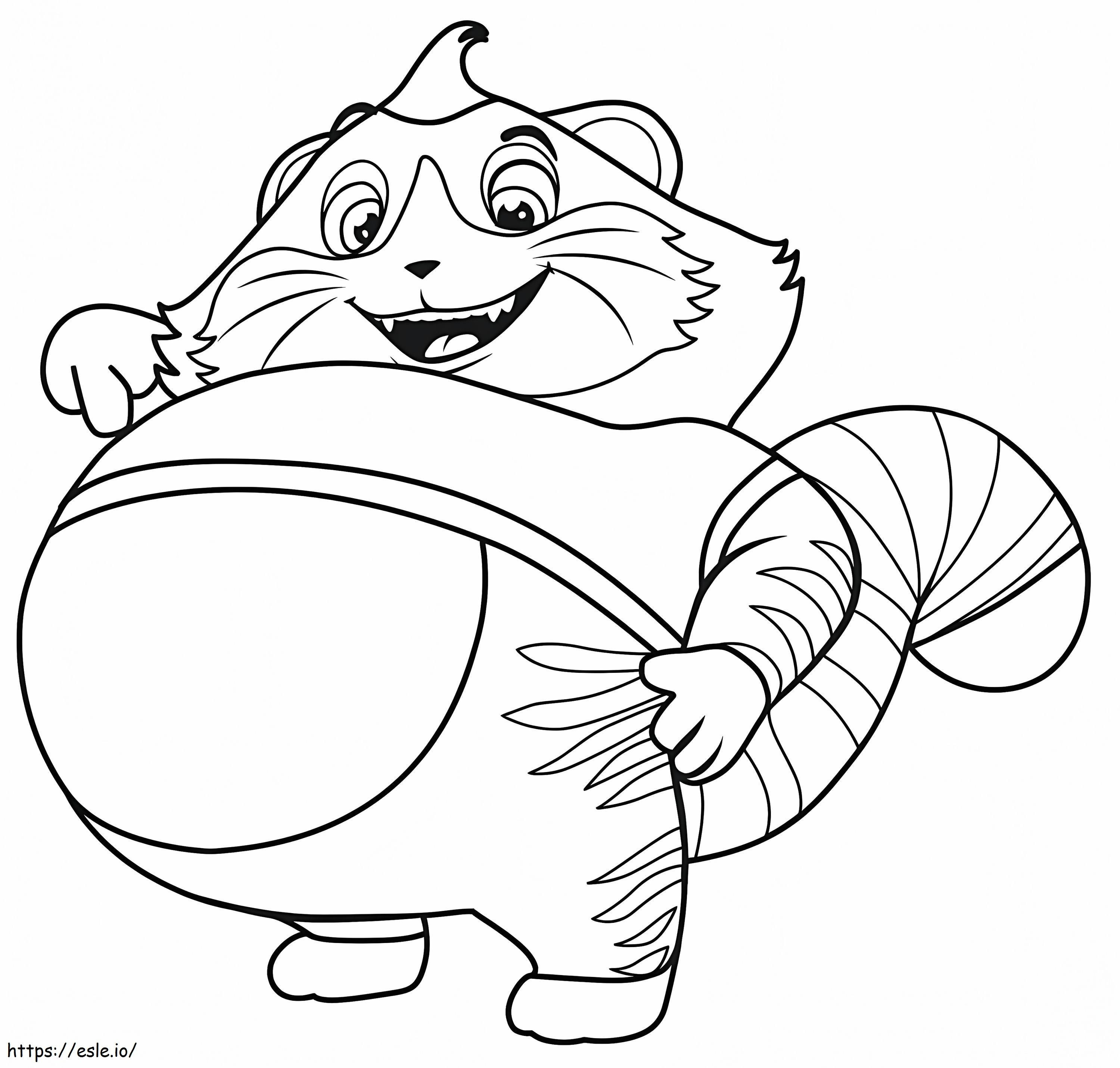 Meatball From 44 Cats coloring page