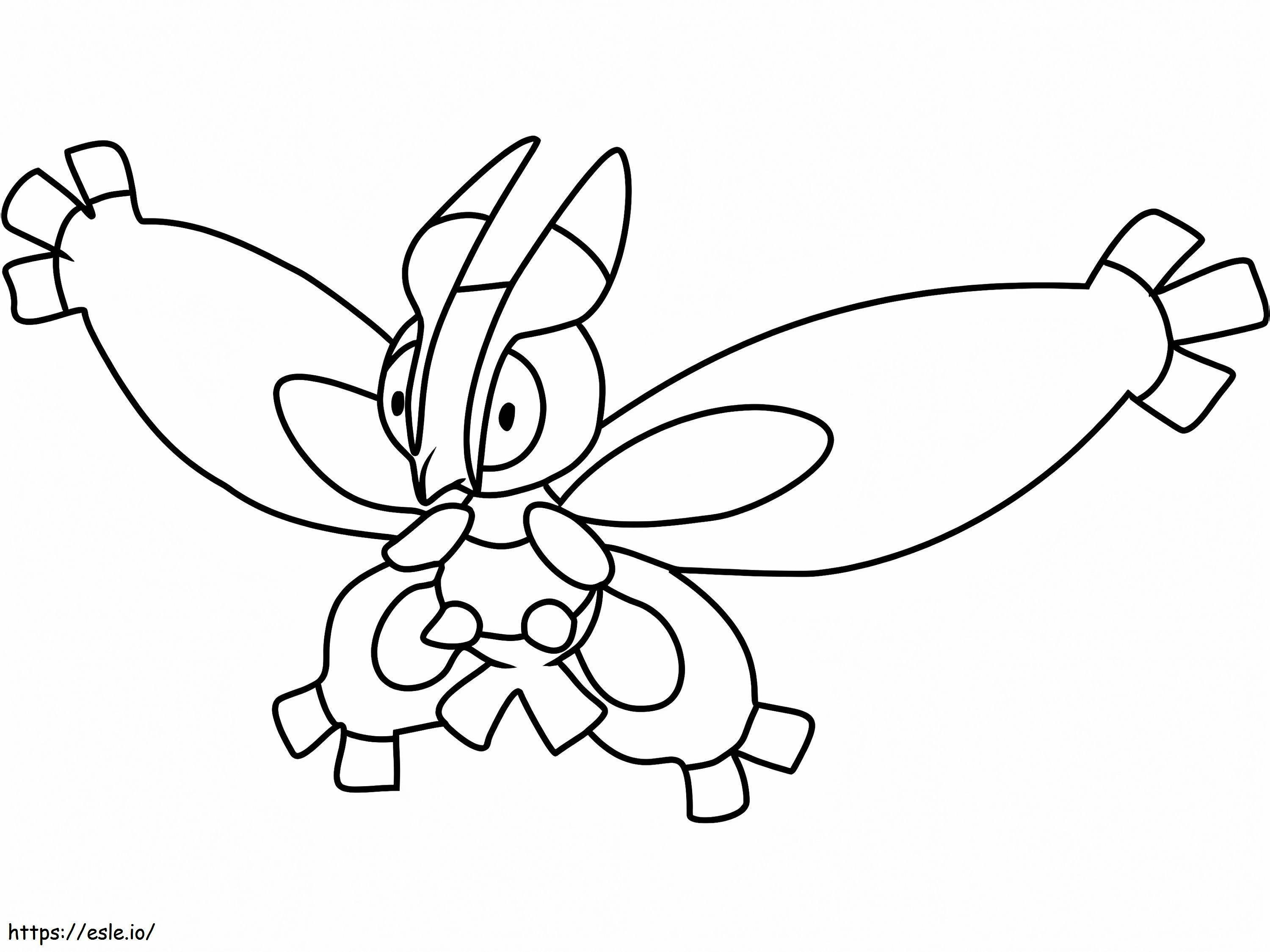 Coloriage Pokémon Mothim Gen 4 à imprimer dessin