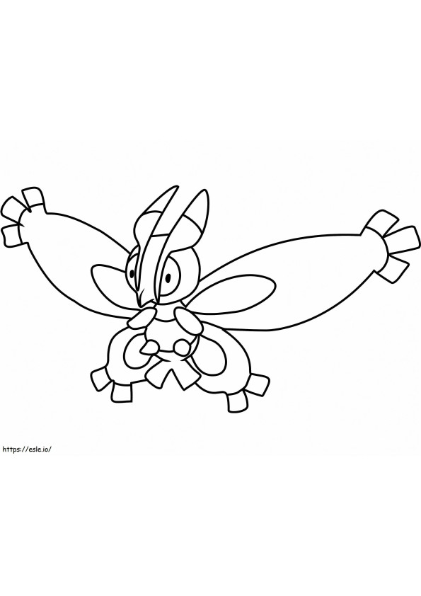 Mothim Gen 4 Pokemon värityskuva