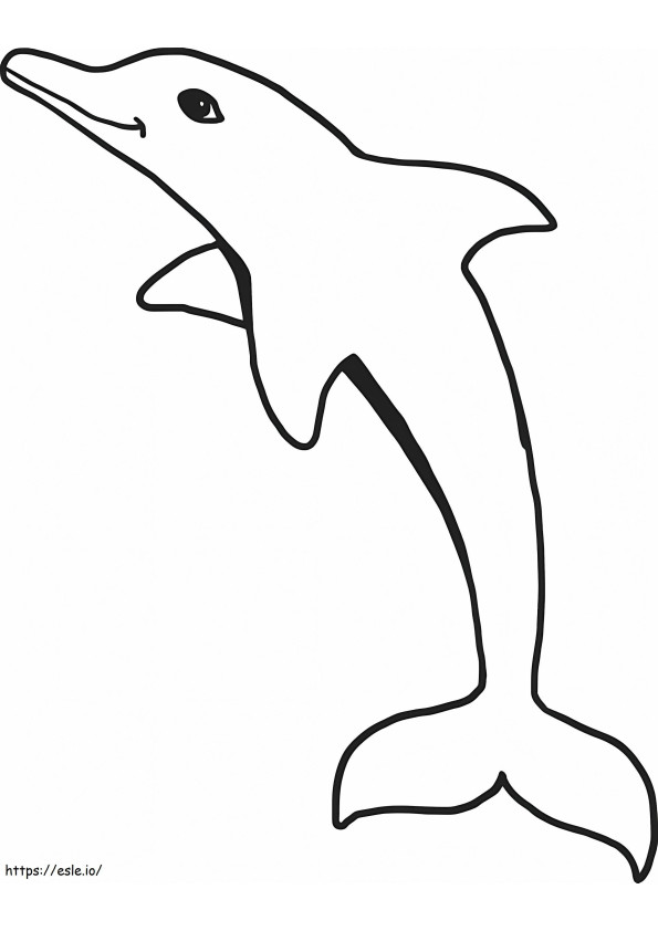 Iso delfiini värityskuva