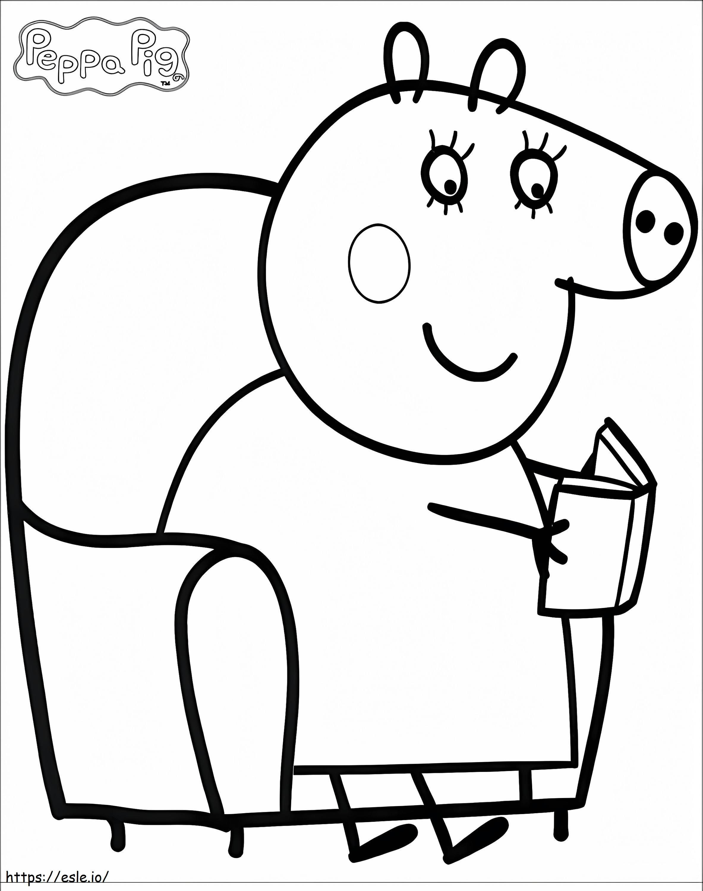 Mom Pig 2 coloring page