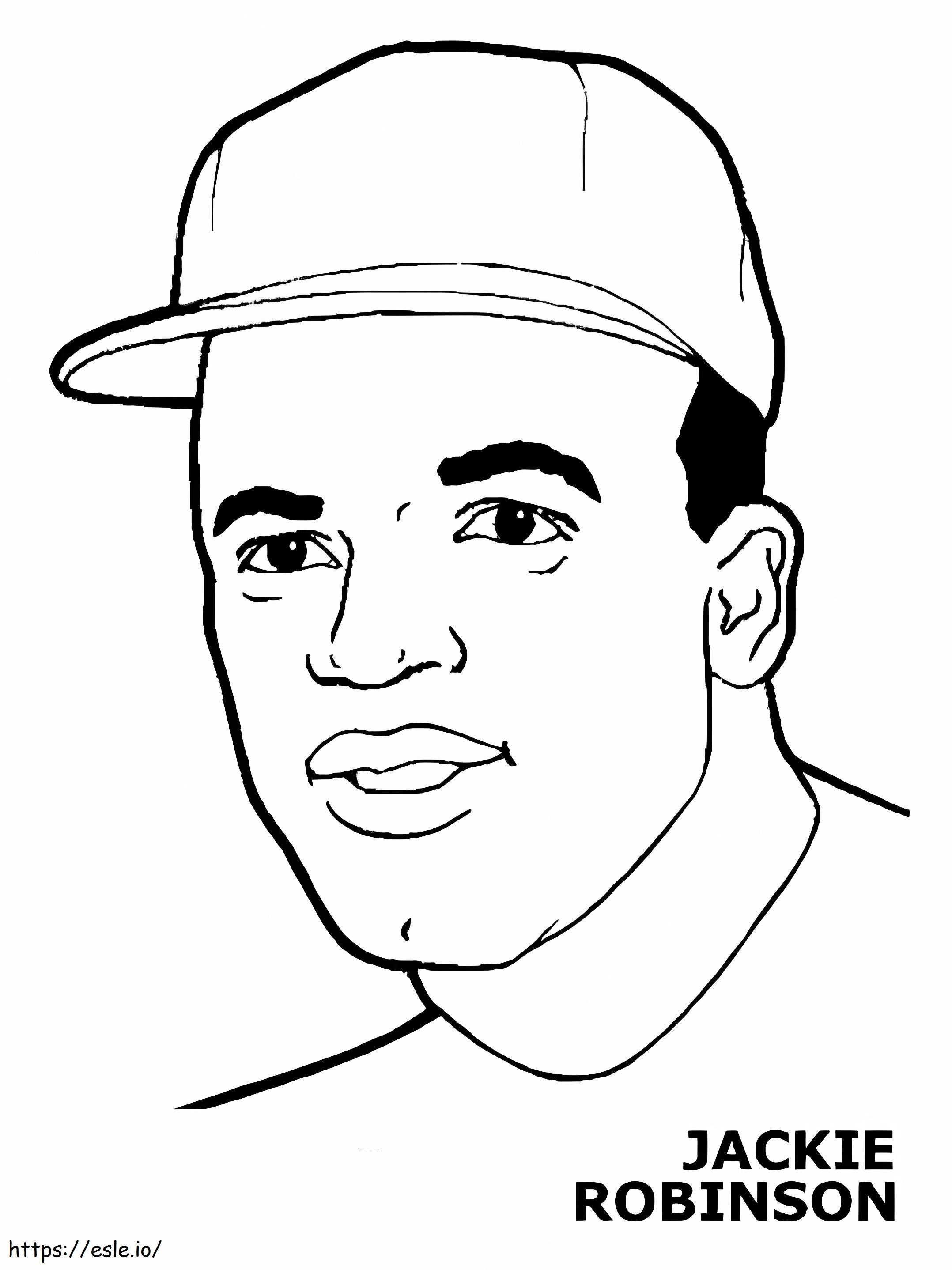 Jackie Robinson 8 coloring page