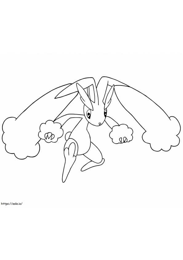 Cool Lopunny coloring page