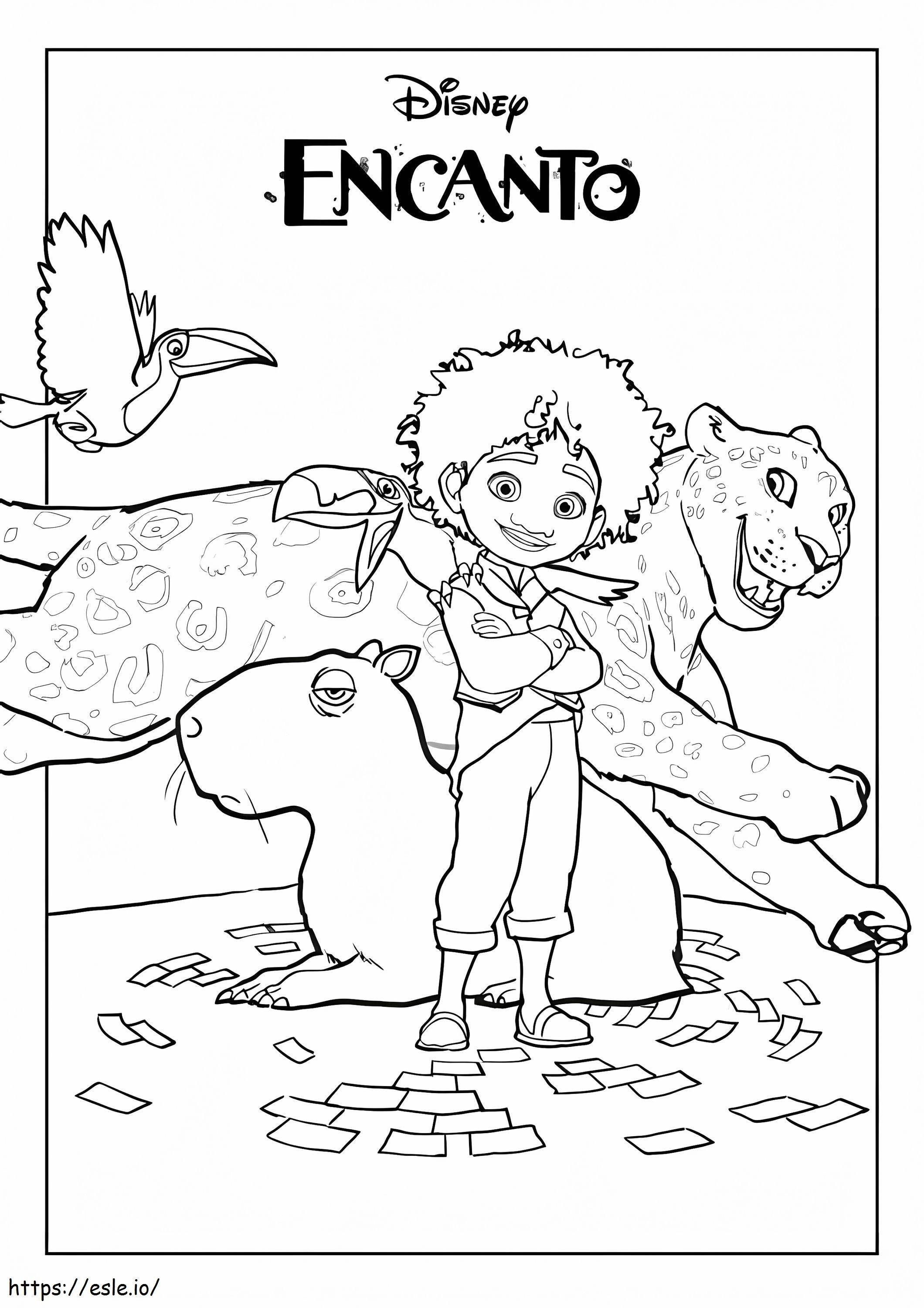 Charm 5 coloring page