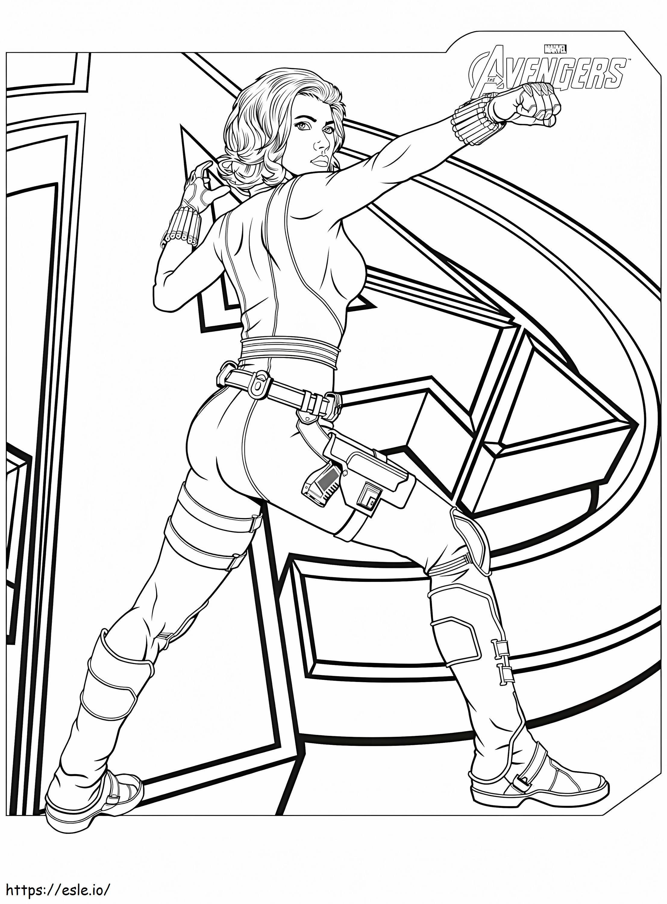 Black Widow 10 coloring page