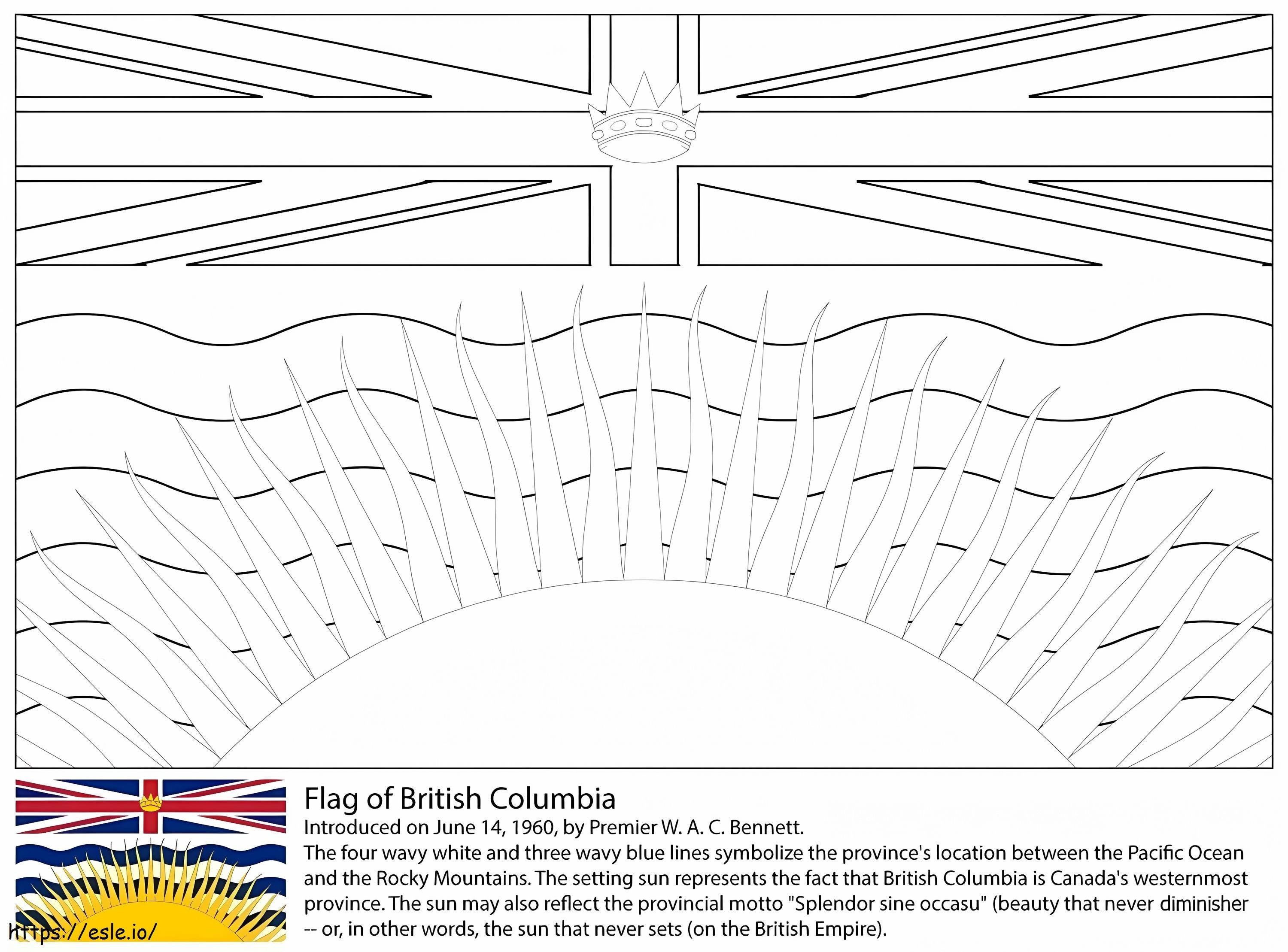 1598919758 Steagul Columbia Britanică de colorat