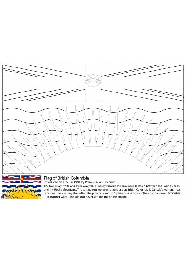 1598919758 Steagul Columbia Britanică de colorat