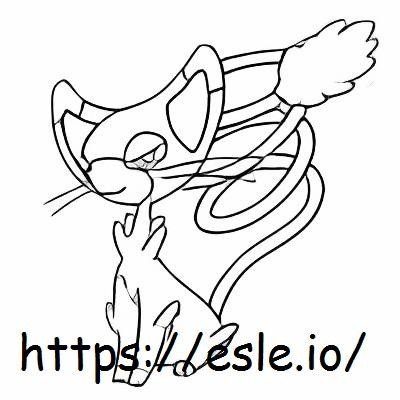 Glameow coloring page