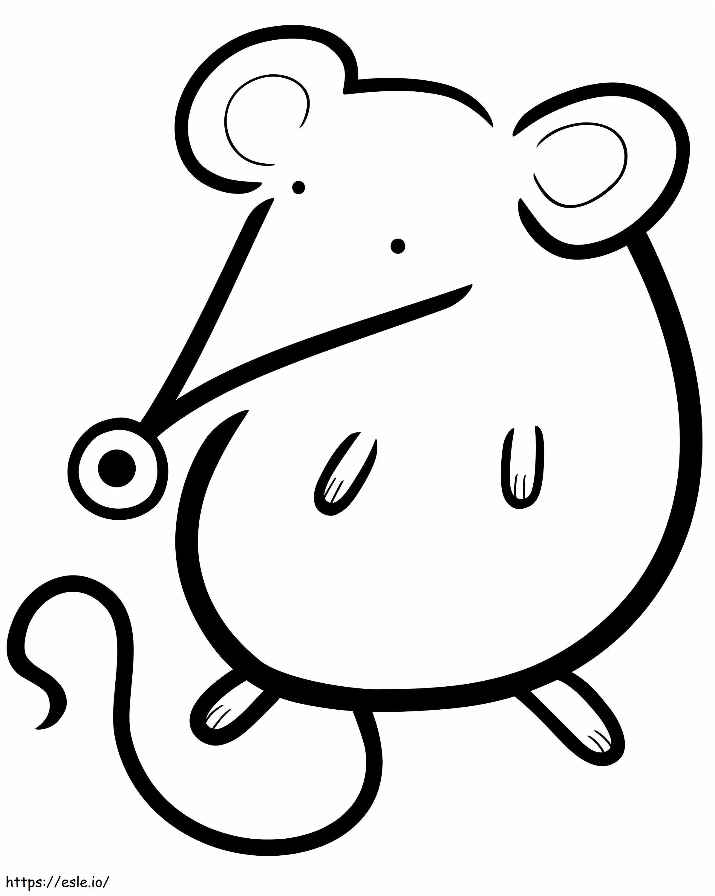 Desenho de rato fofo para livro de colorir vetor 943082 para colorir