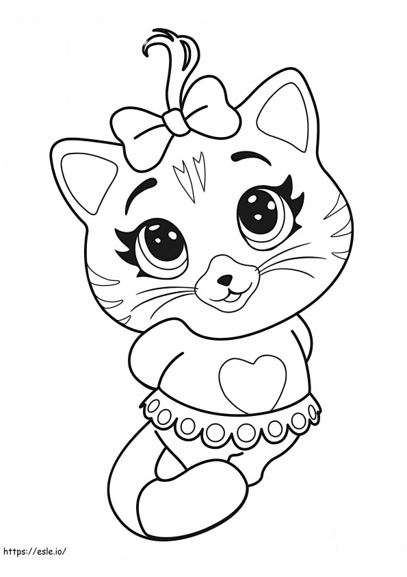 Pilou From 44 Cats coloring page
