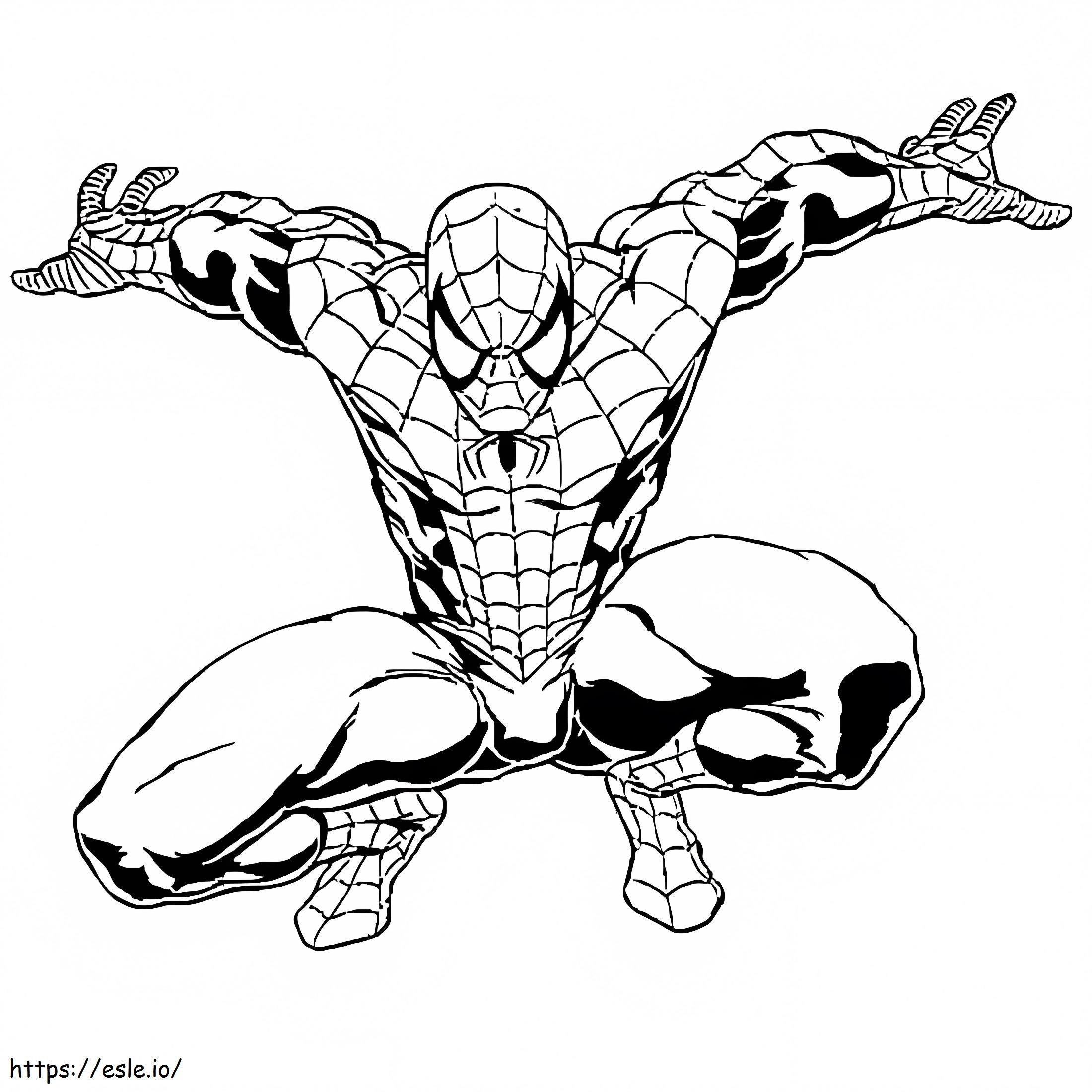 Marvel Spiderman de colorat