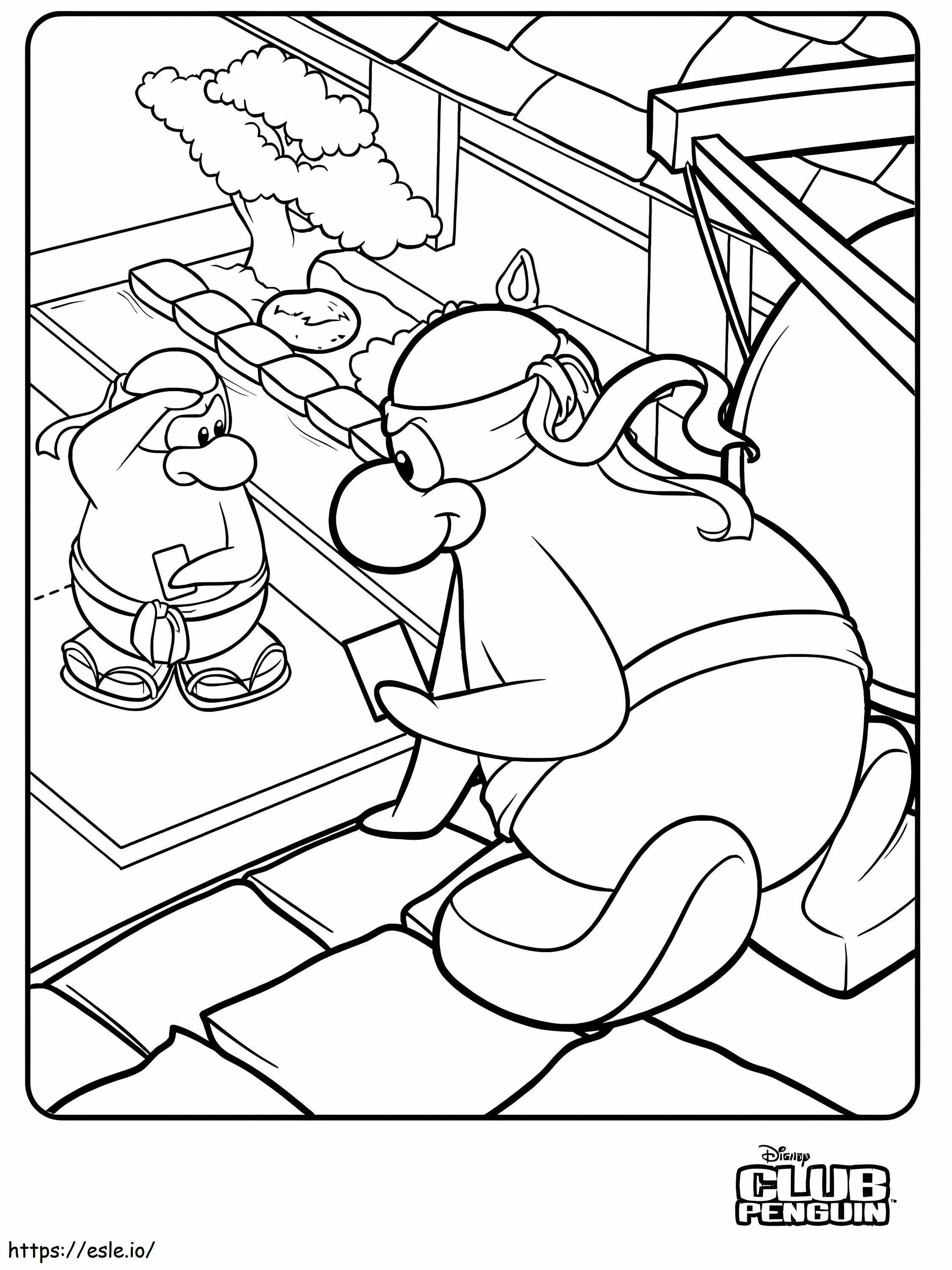 Club Penguin 4 coloring page