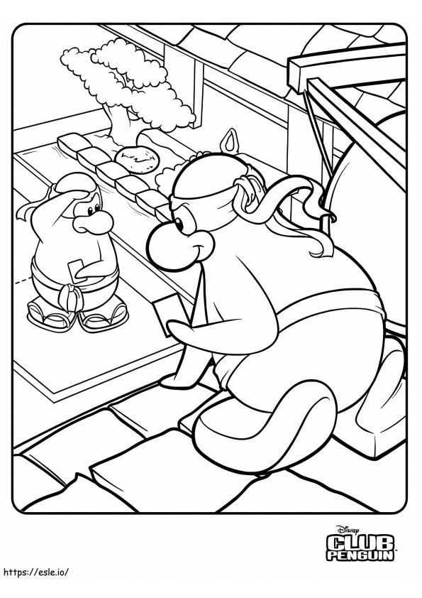 Club Penguin 4 coloring page