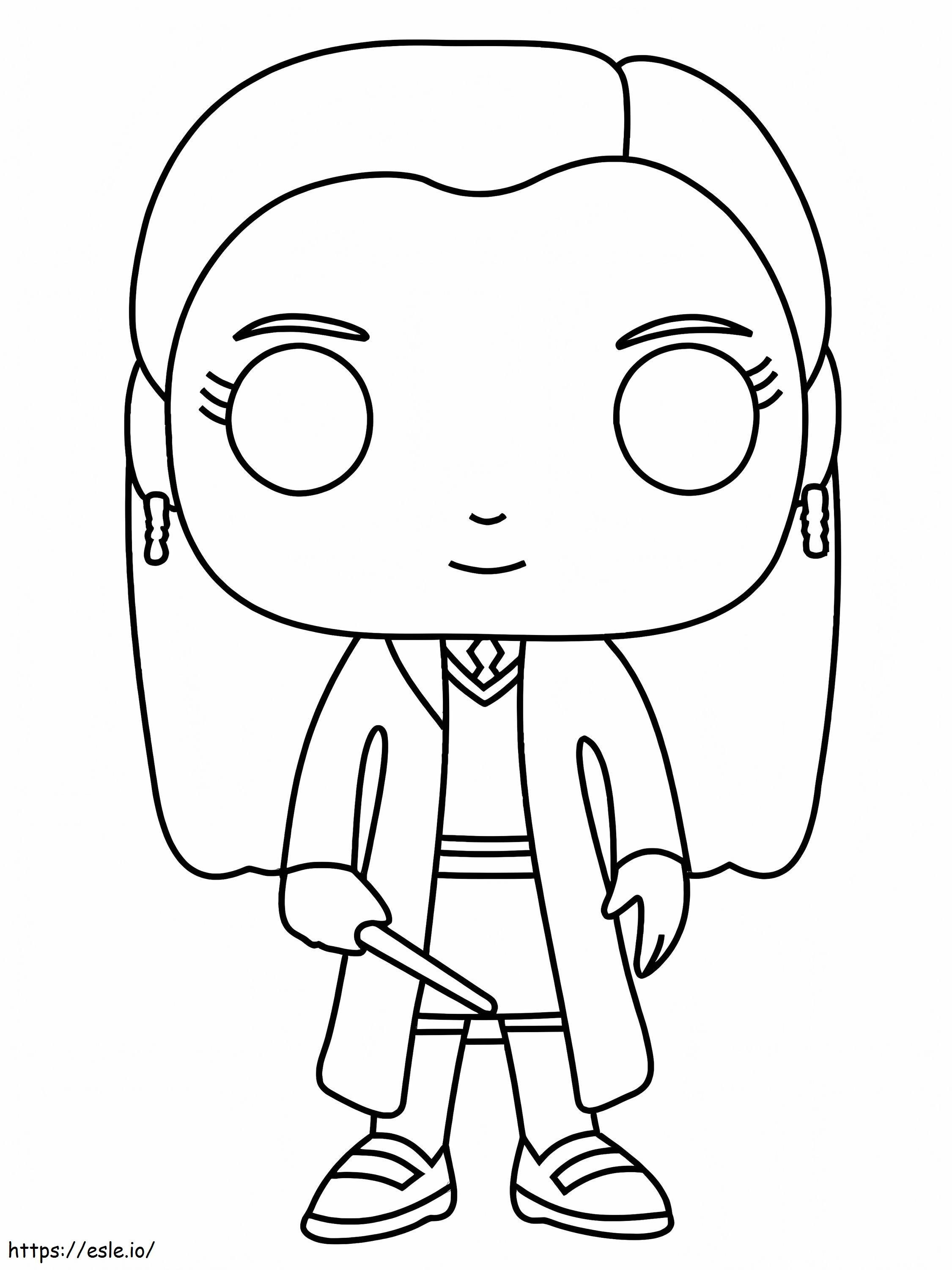 Hermione Funko coloring page