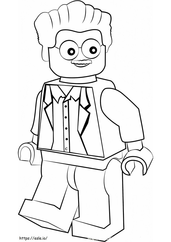 Coloriage Lego Stan Lee à imprimer dessin
