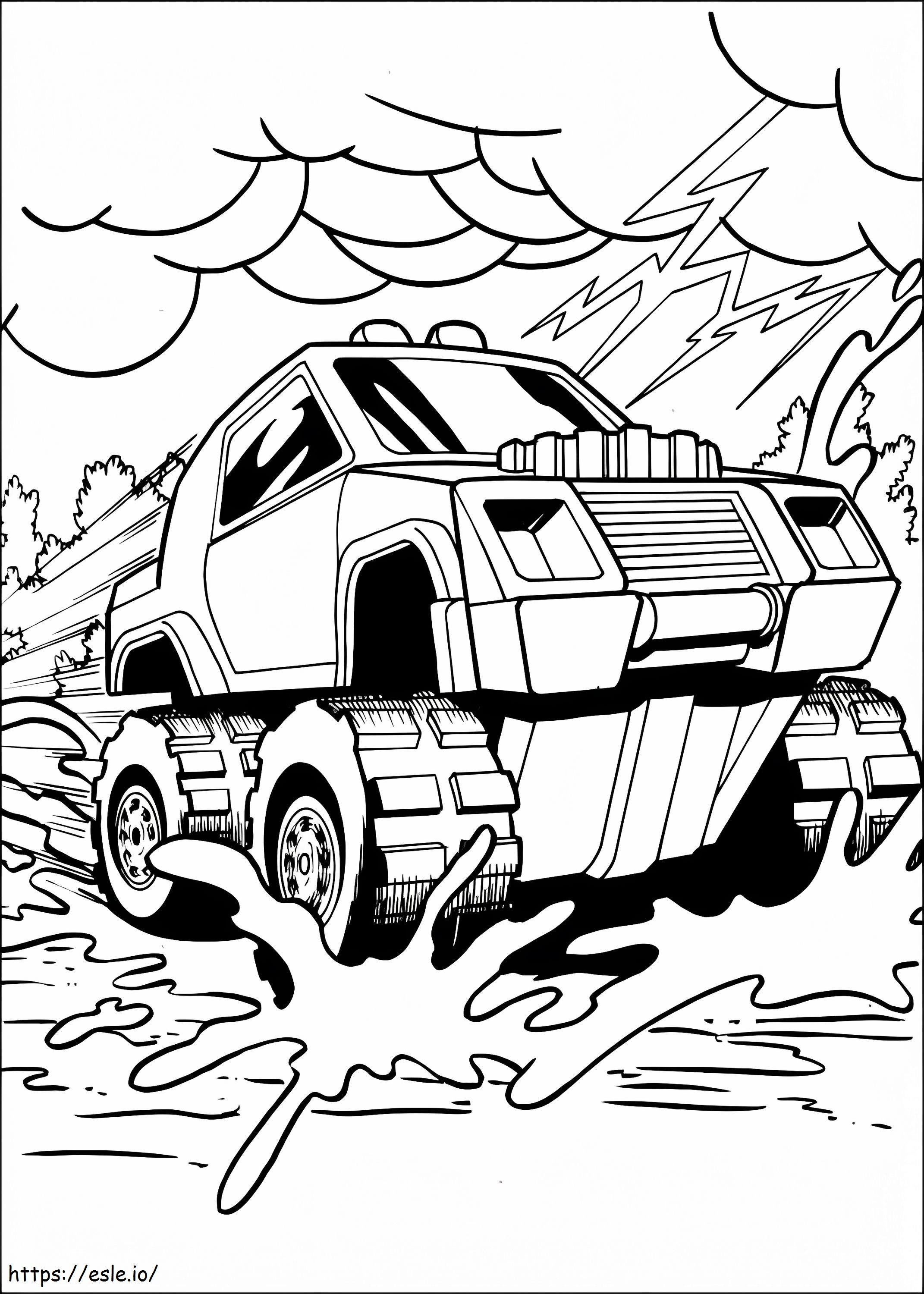 Hot Wheels 27 coloring page