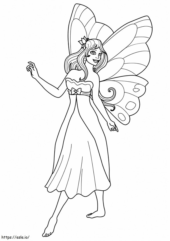 1528338359 The Fairy Princess A4 coloring page