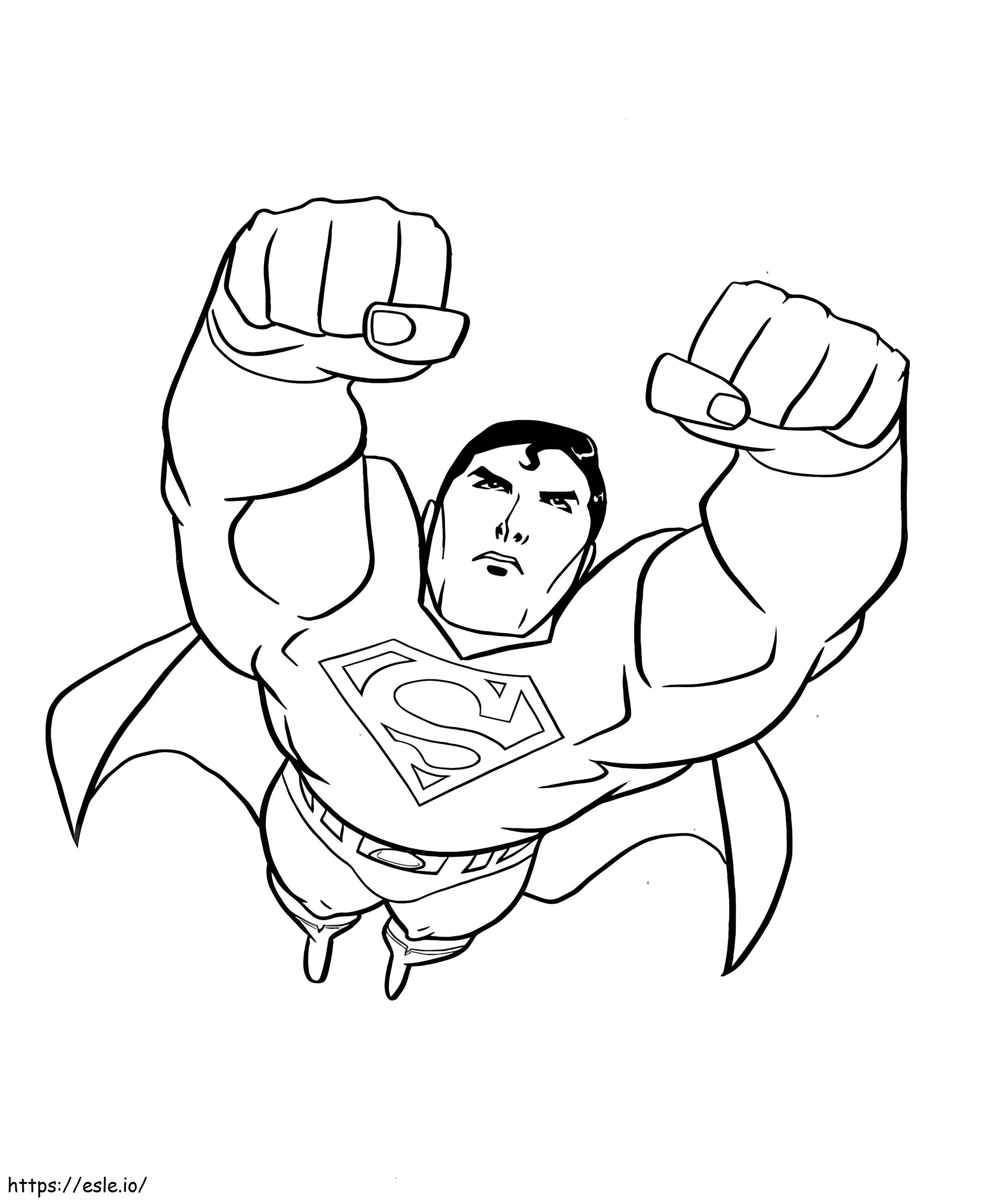 héroe superman para colorear