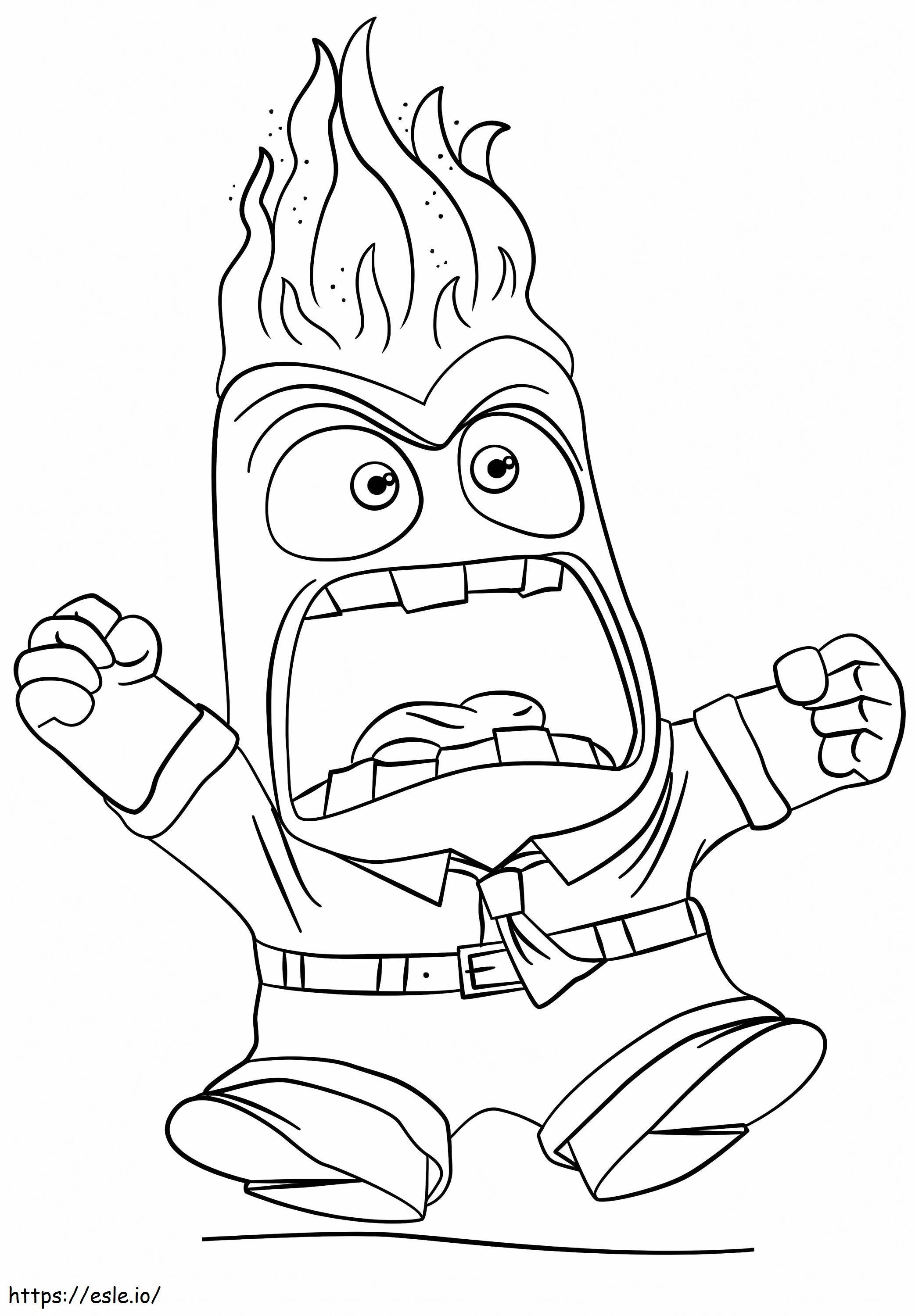 Anger Inside Out coloring page