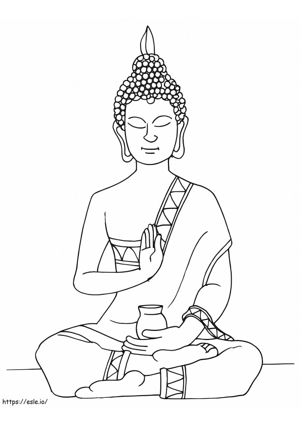 Buddha 7 Gambar Mewarnai