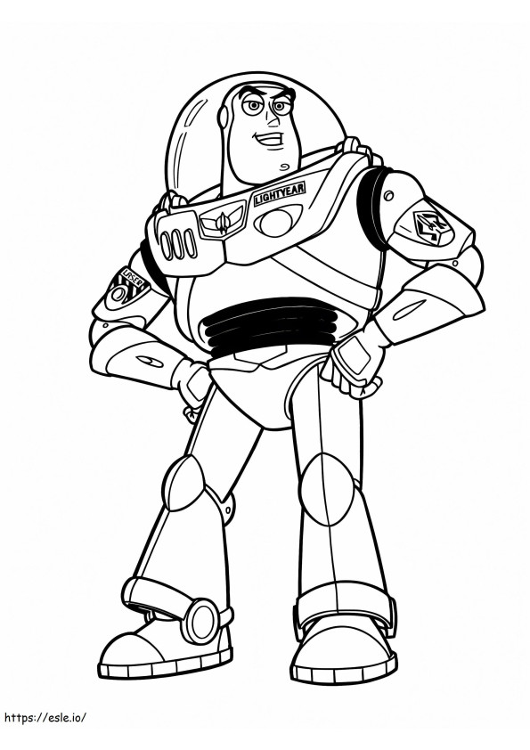 Diversion Buzz Lightyear coloring page