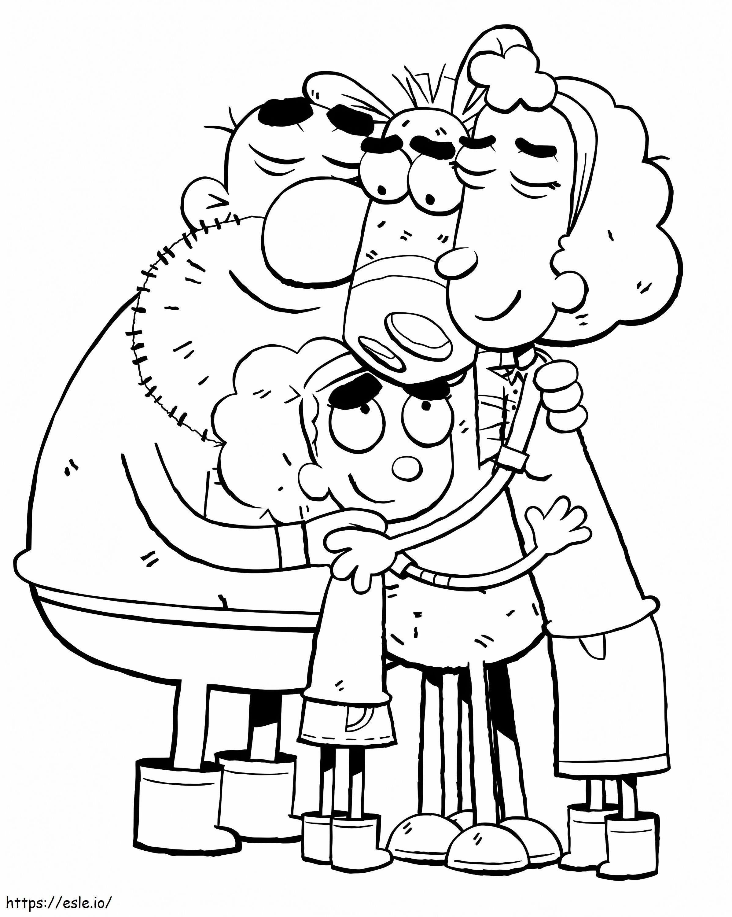 Family Bramley 1 coloring page