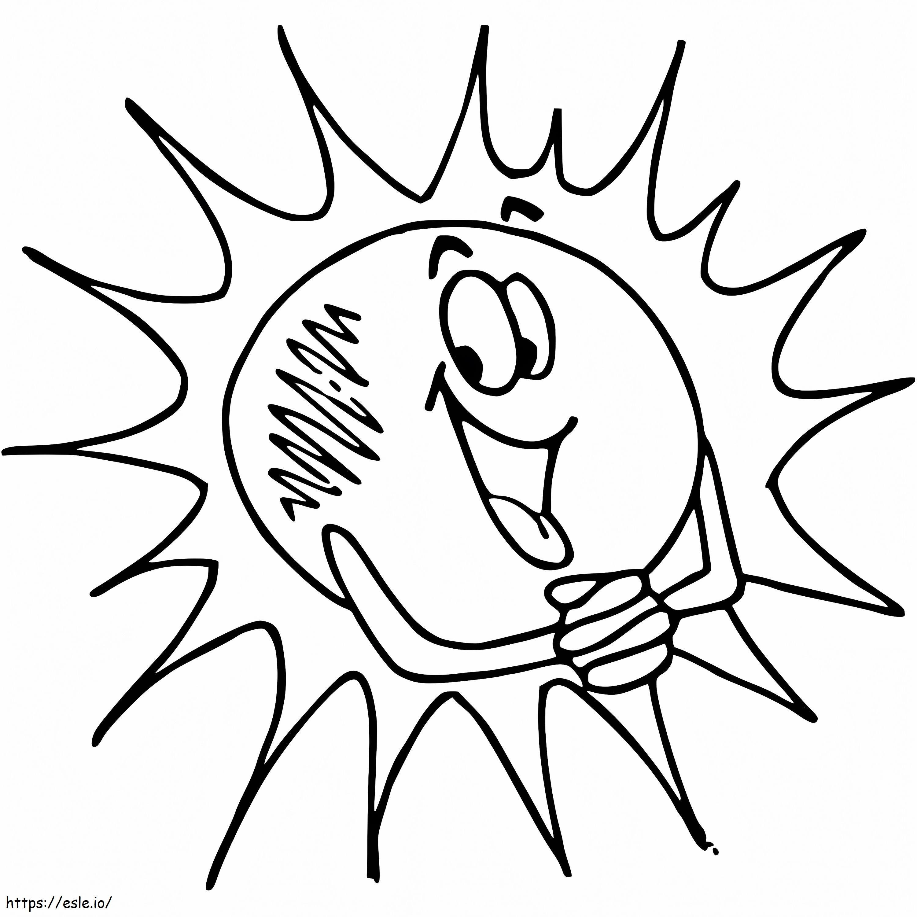 Sun To Color coloring page