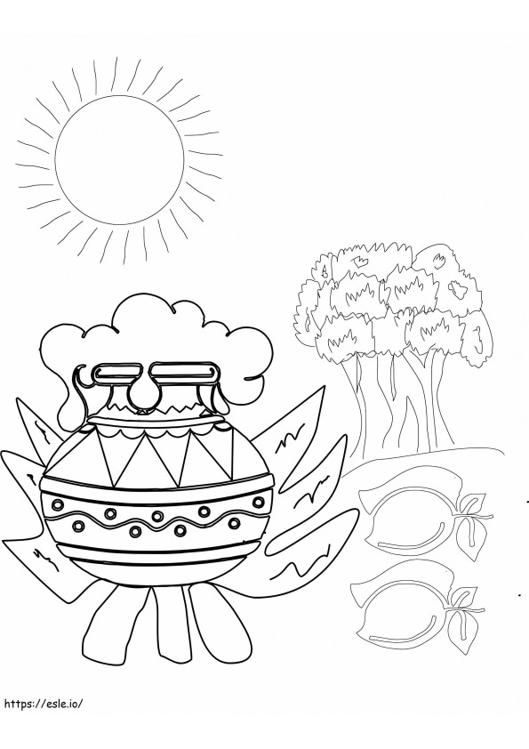 Pongal 2 coloring page