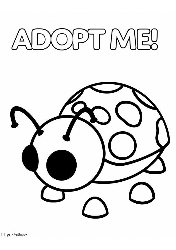 Ladybug Adopt Me coloring page