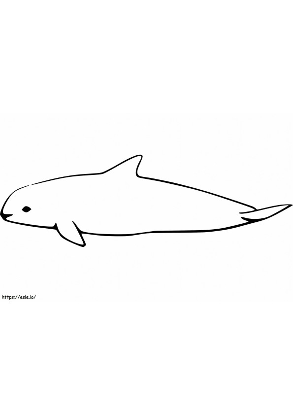 Einfacher Schweinswal ausmalbilder