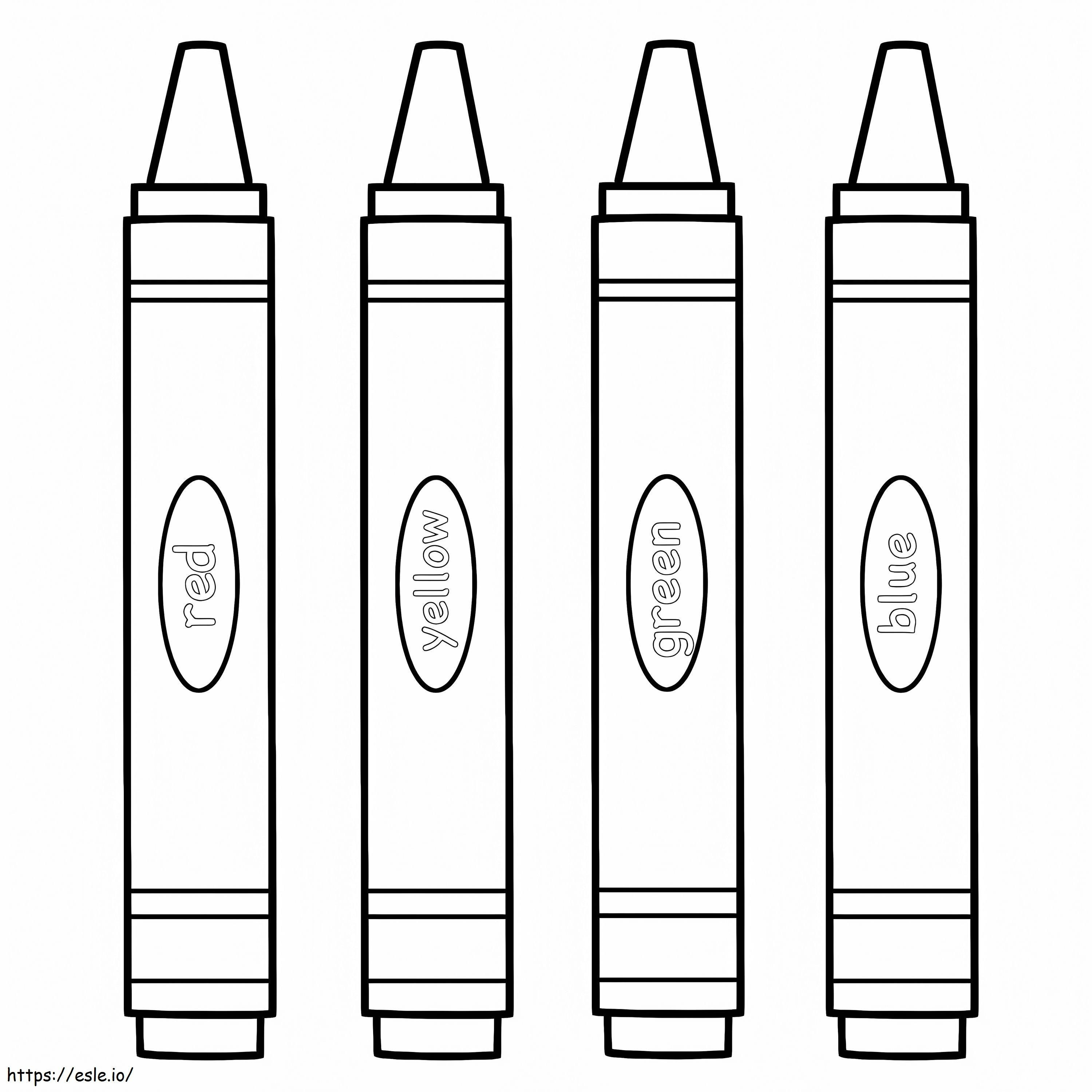 Creioane simple de colorat