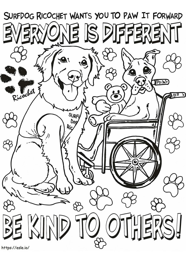 Be Kind To Others coloring page