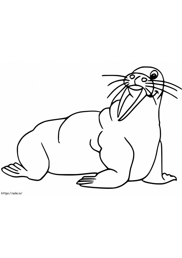 Walrus 14 coloring page