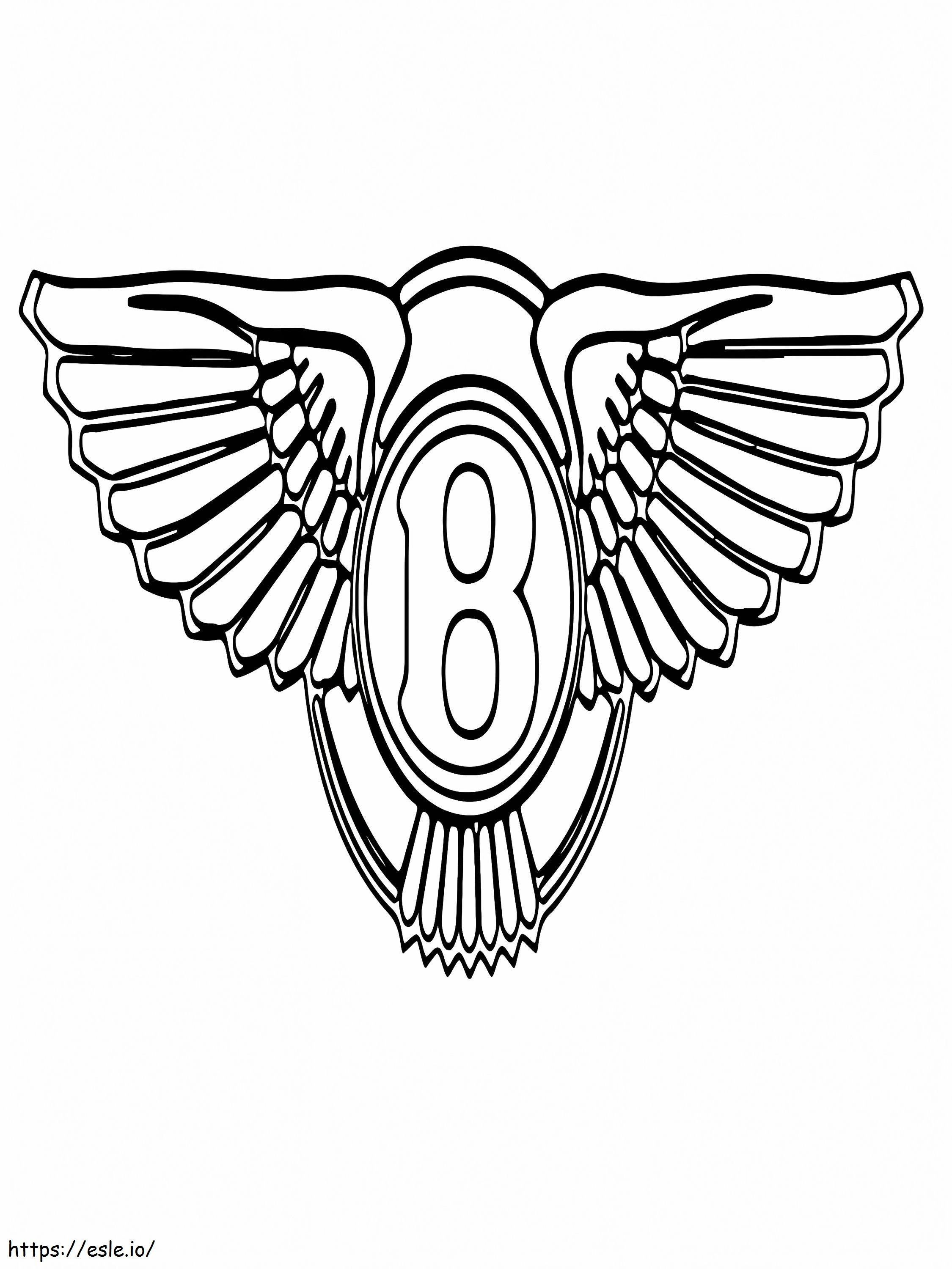 Bentley auto-logo kleurplaat kleurplaat
