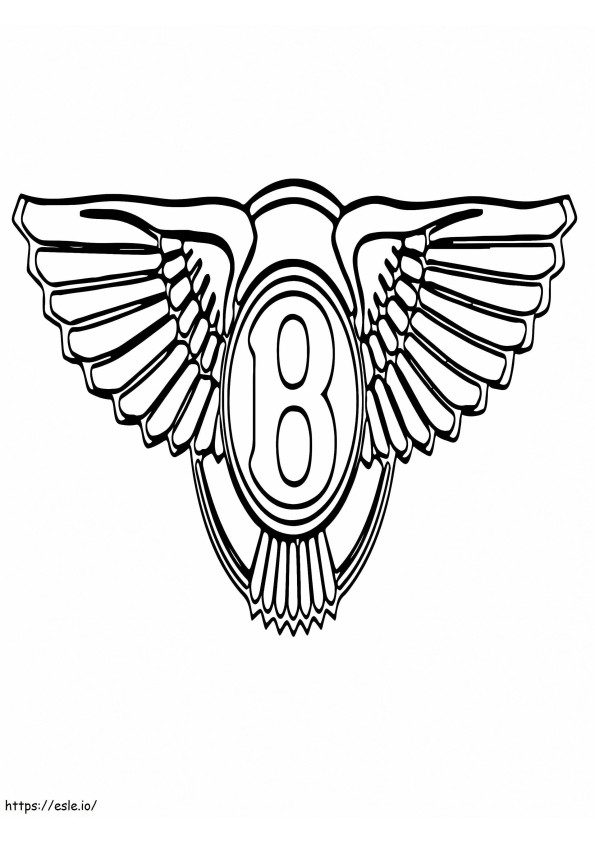 Logo-ul mașinii Bentley de colorat