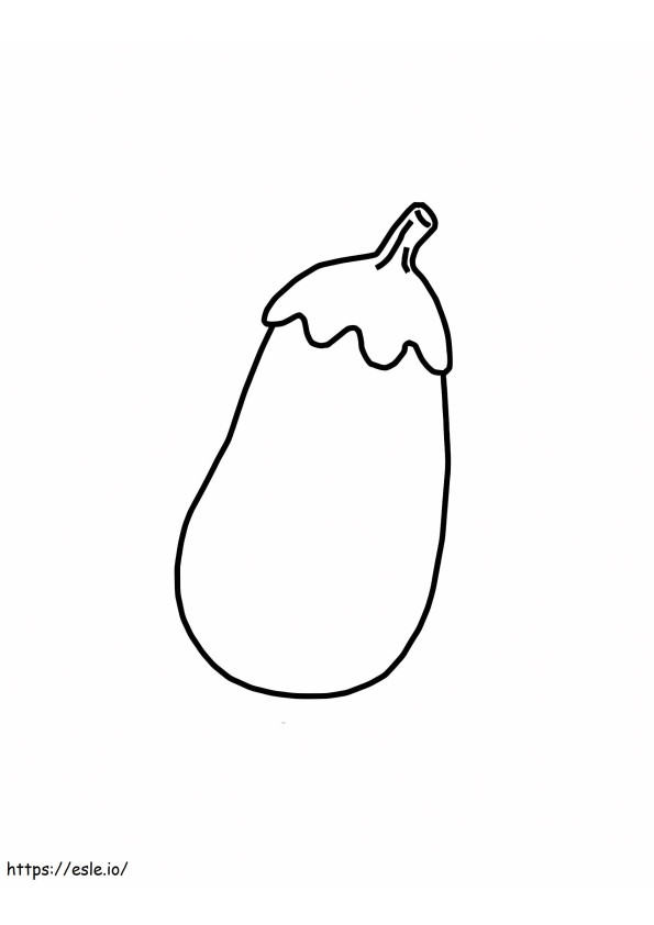 The Eggplant Is Purple coloring page