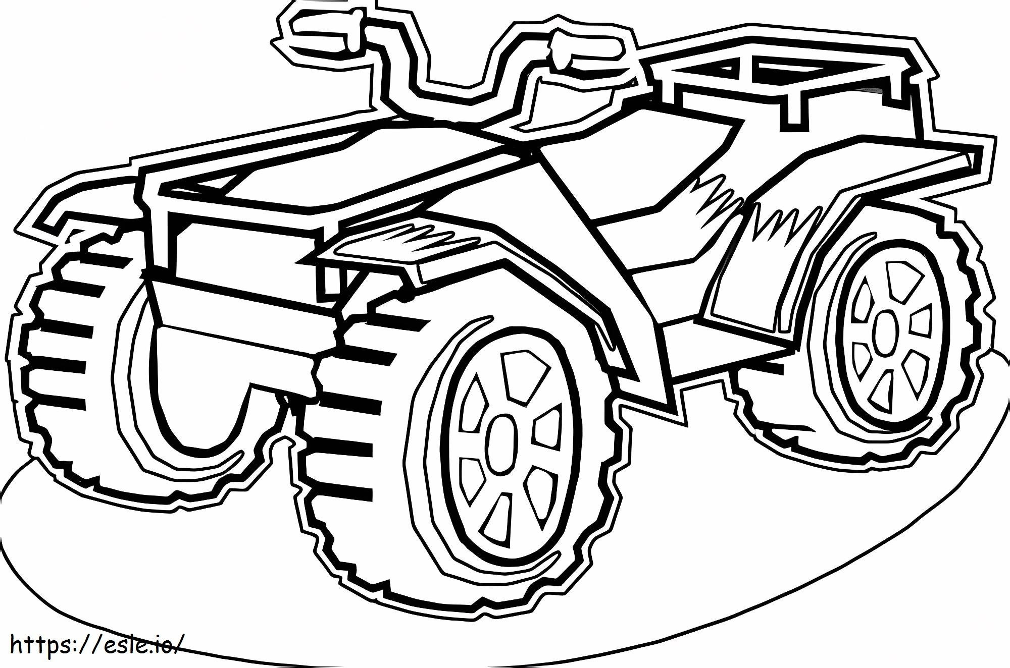 Quad ATV coloring page