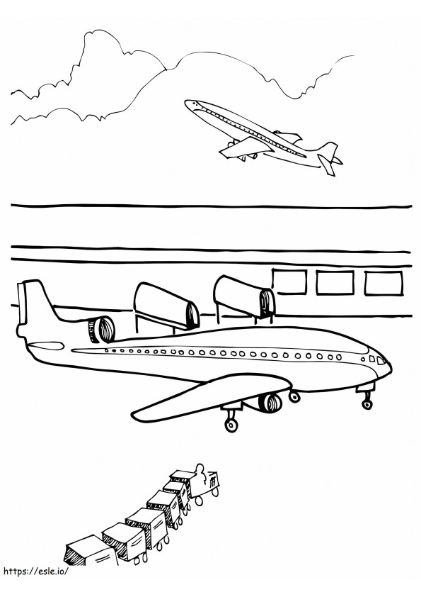 Airport Printable coloring page