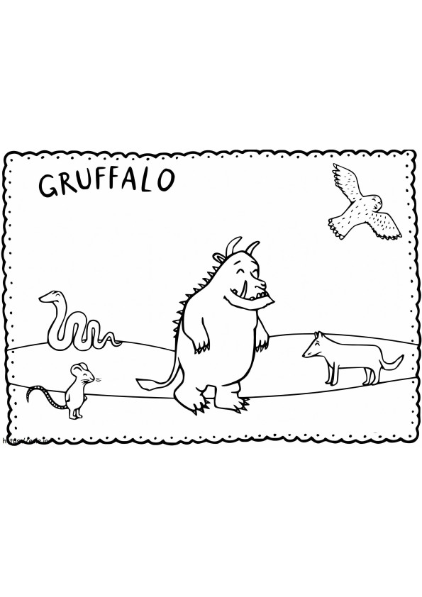 Gruffalo 2 värityskuva
