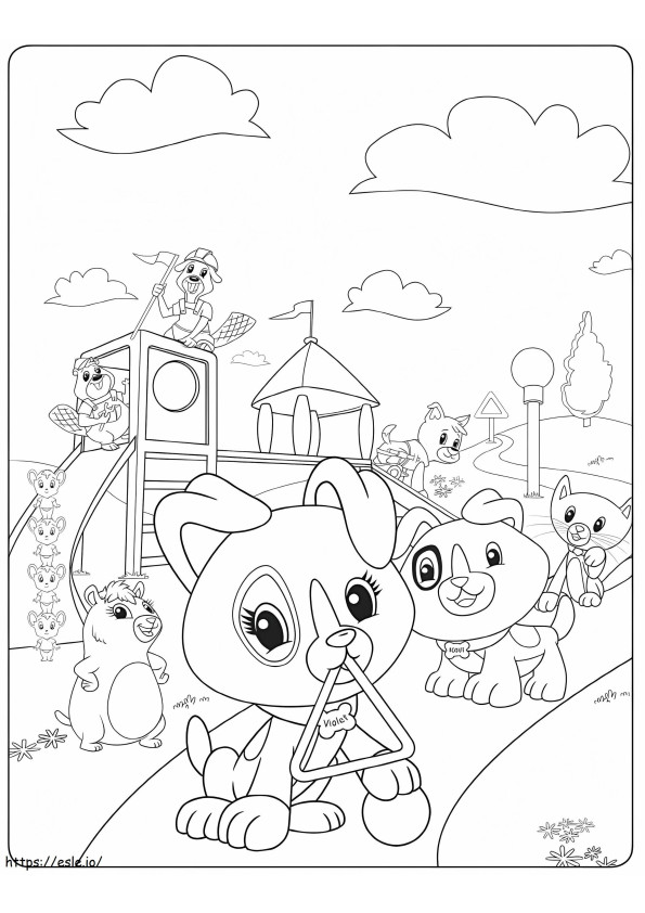 Leapfrog coloring page
