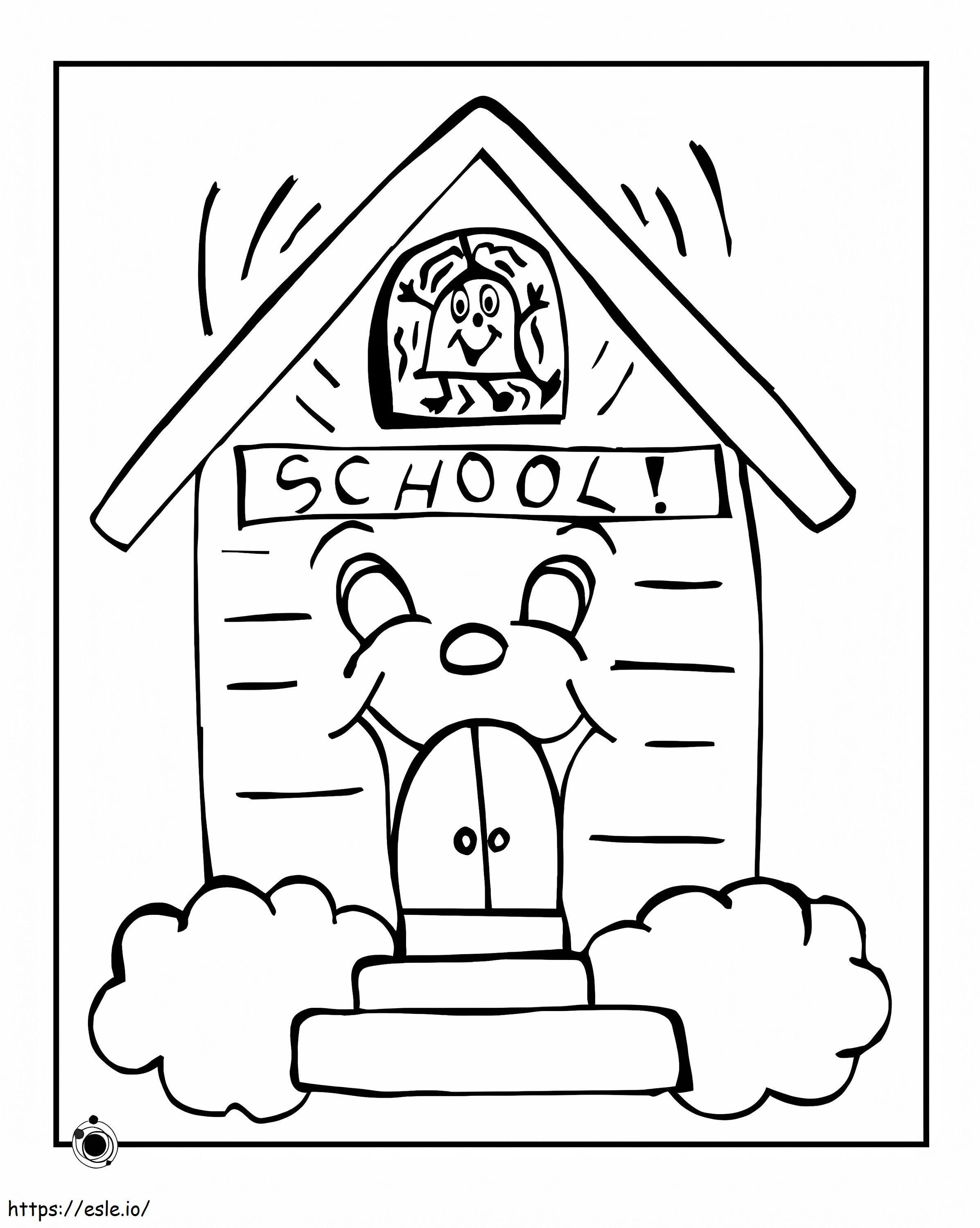 Cute Drawing School coloring page