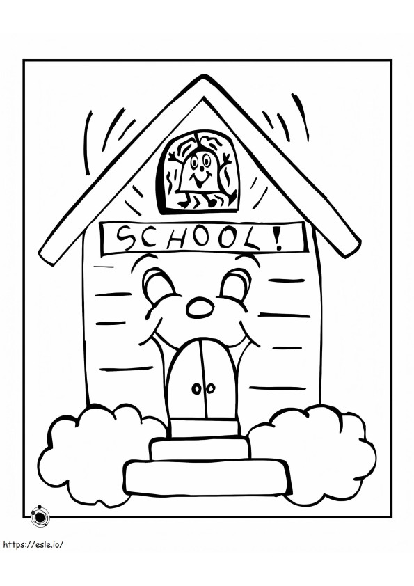 Cute Drawing School coloring page