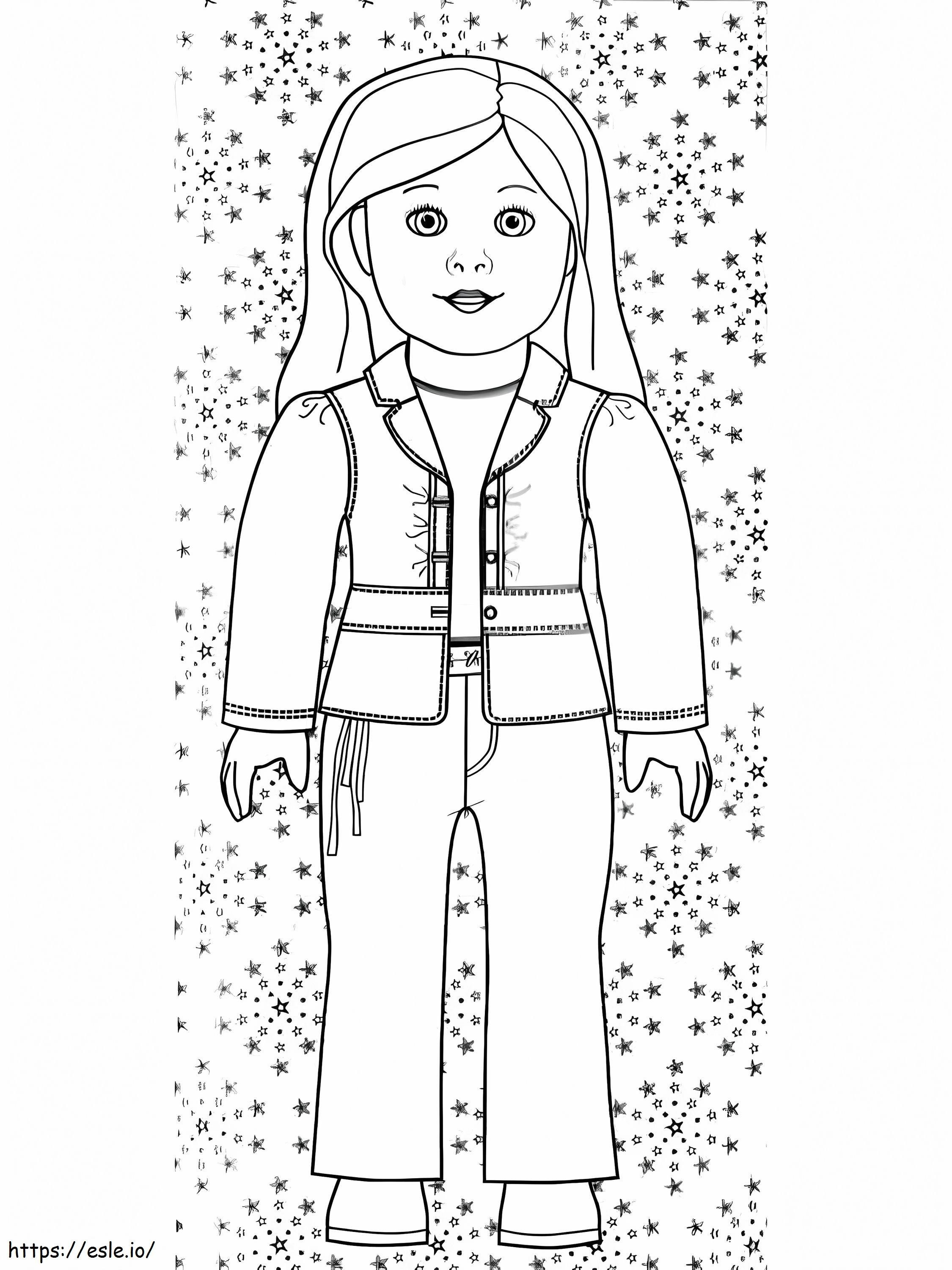American Girl 13 coloring page
