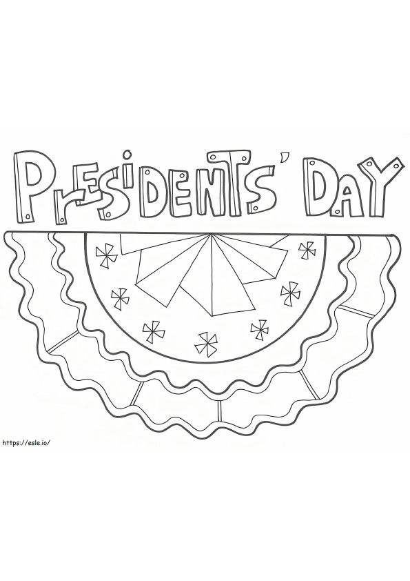 Dia dos Presidentes 2 1 para colorir