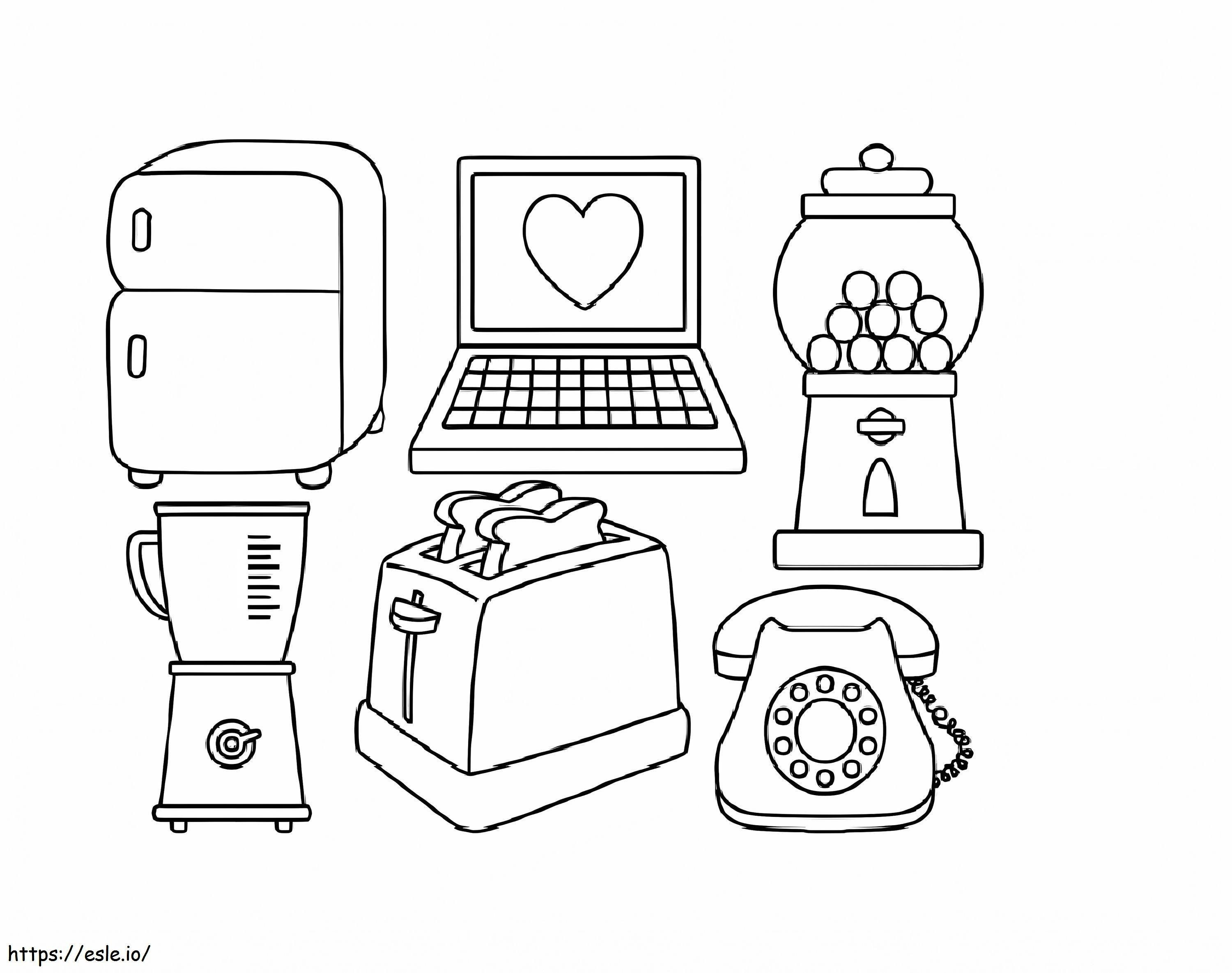 Machines In Your Home coloring page
