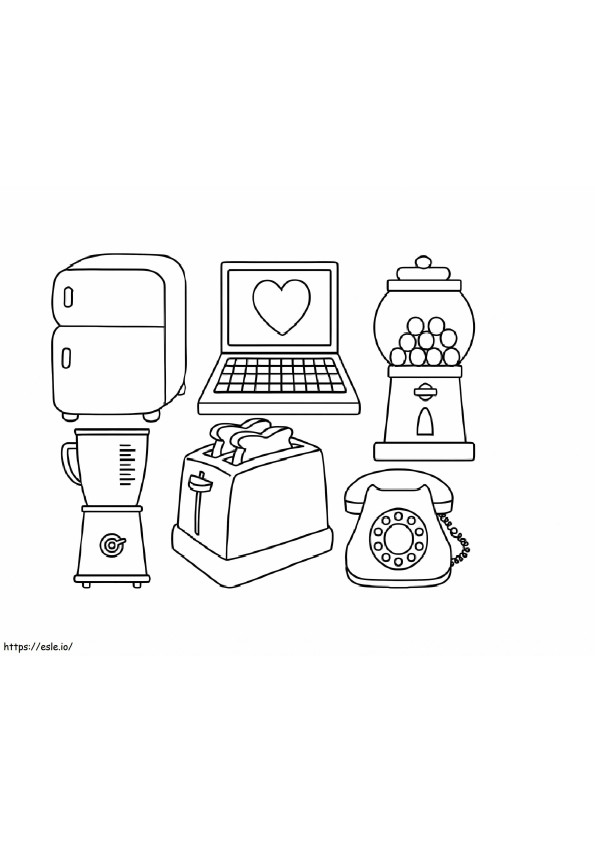 Machines In Your Home coloring page